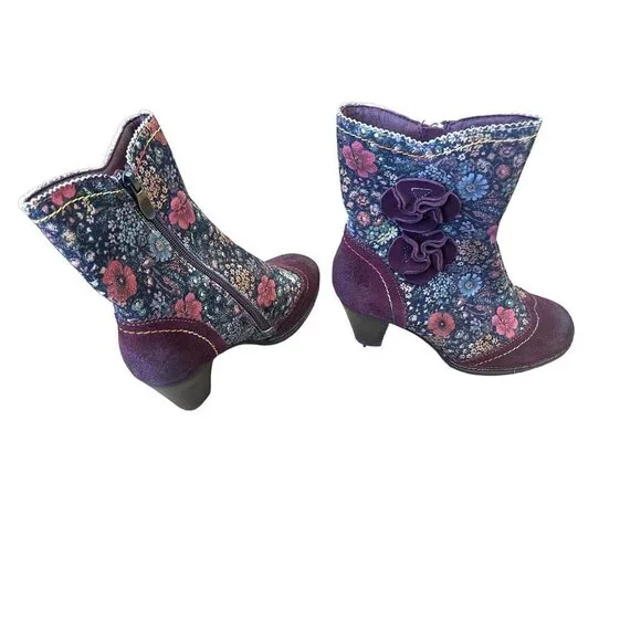 L' Atiste Simonetta Vintage Insired Sued Ankle Boots EU 37 - Picture 3 of 16